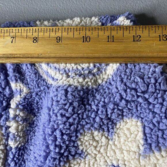 CALI 1850 Jogger Sherpa Fleece Floral Lounge Sweatpants Hippie Womens XS Purple - Picture 3 of 9